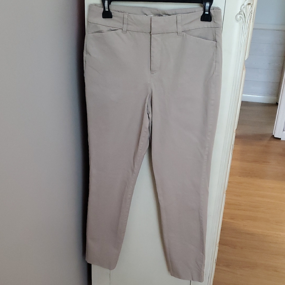 Beige Slim Fit Pants